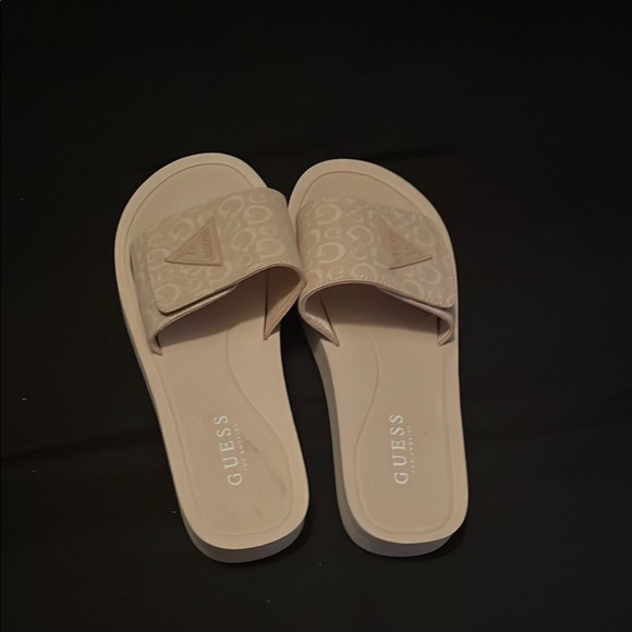 Guess Women's Cream Slide Sandals - Picture 1 of 1